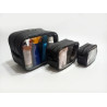 Set 3 Necesers Eco Cuero Organizador Viaje Porta Cosméticos