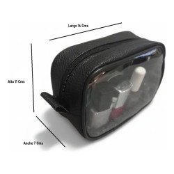Set 3 Necesers Eco Cuero Organizador Viaje Porta Cosméticos